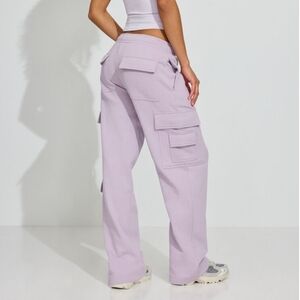 Garage UltraFleece Cargo Sweatpants Size XS Petite Purple